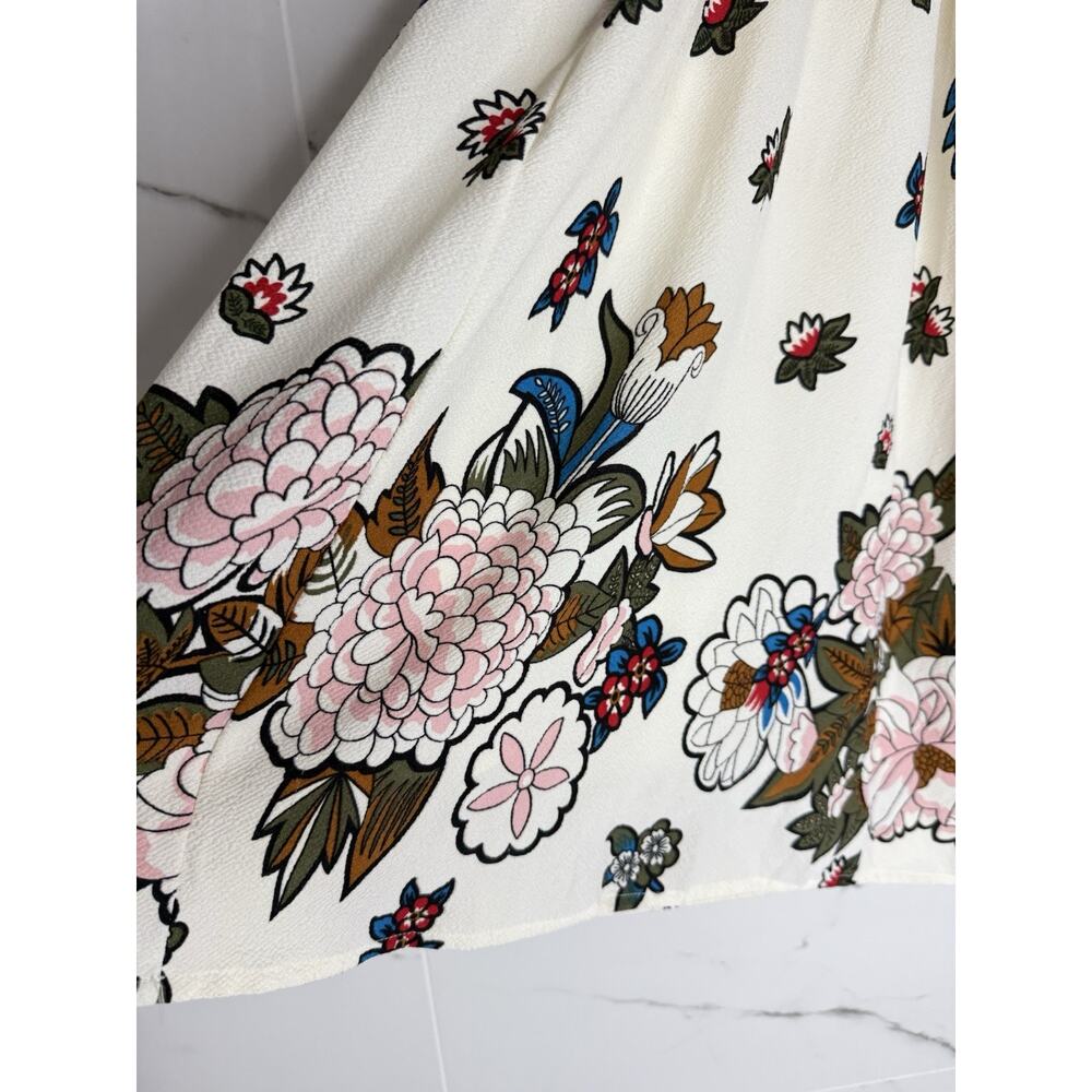 ModCloth White Floral Midi Skirt - Picture 3 of 8
